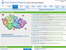 Tablet Screenshot of land.real-estates.cz